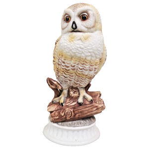 Vintage Napcoware Porcelain Owl Figurine 724 - Ceramica Creativa Mexico 6.25"